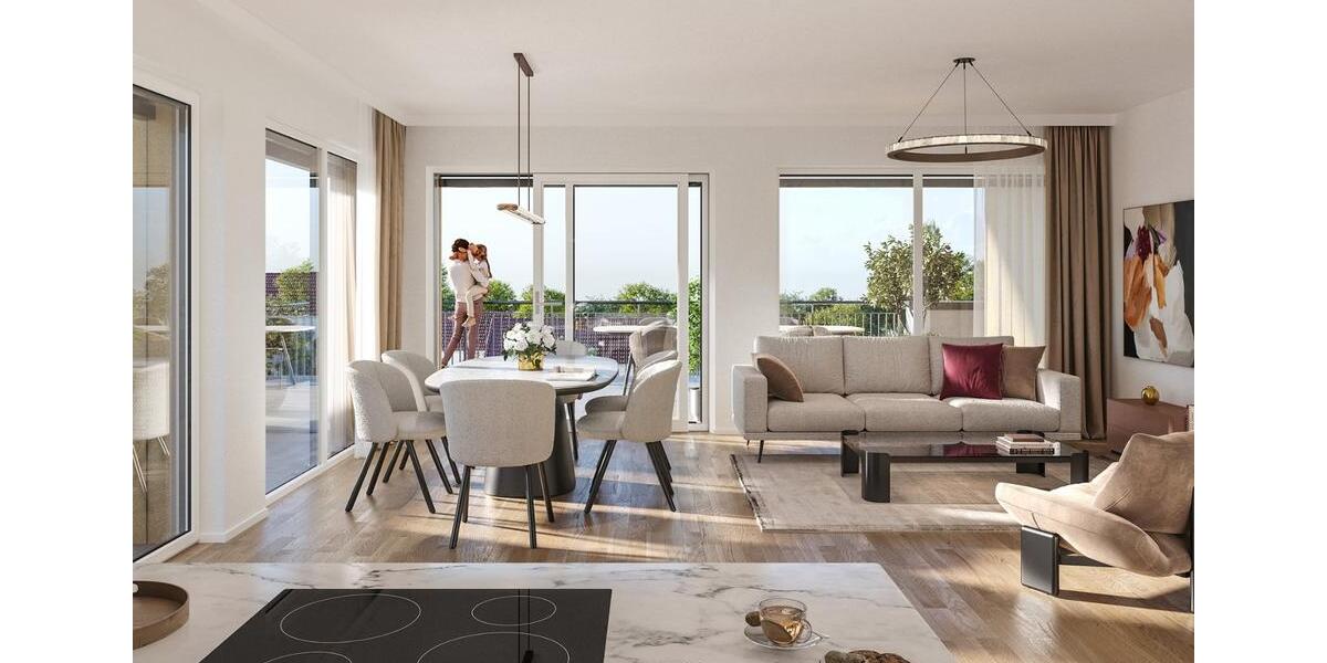 Dachgeschoßwohnung Rieden - 3 Zimmer, 101 m&sup2;, 1.665&euro; | Angebot:22444781