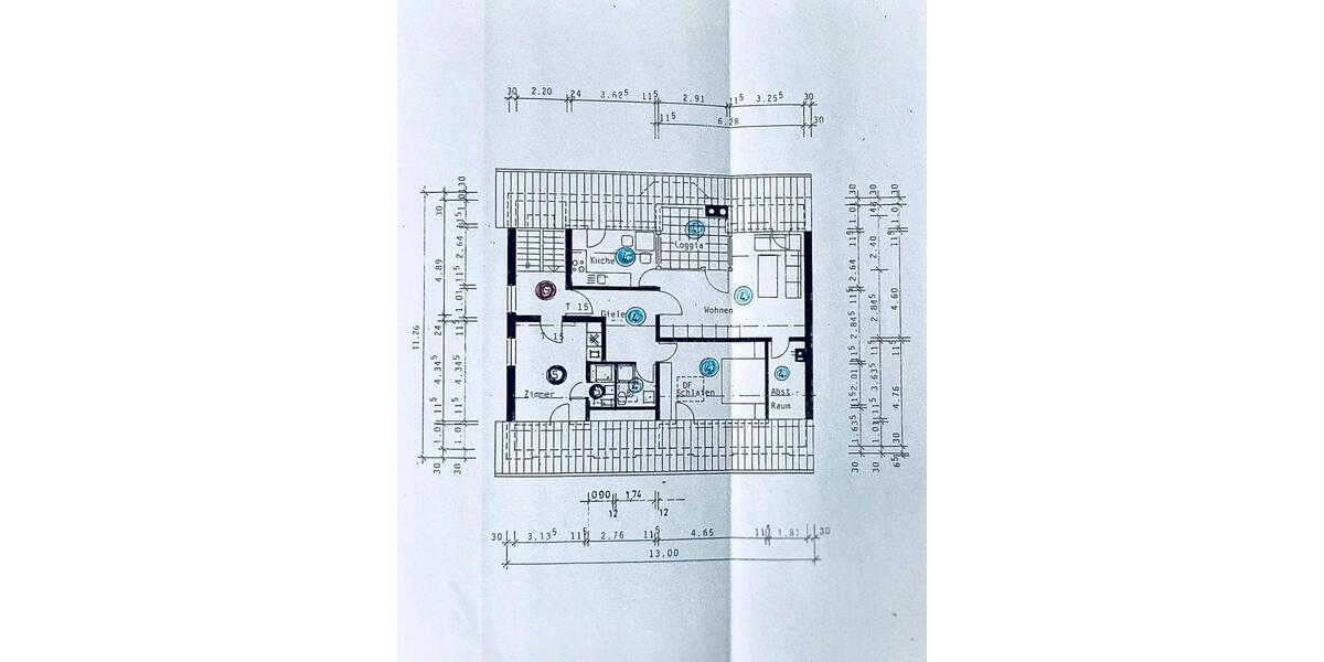 Dachgeschoßwohnung Geislingen an der Steige - 2.5 Zimmer, 59 m&sup2;, 630&euro; | Angebot:26186678