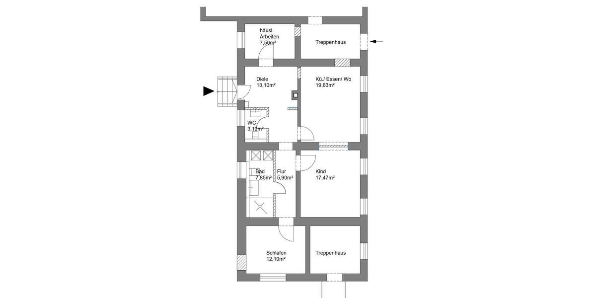Modernisierte 3,5-Zimmerwohnung mit Fußbodenheizung und schickem Bad 3 zimmer