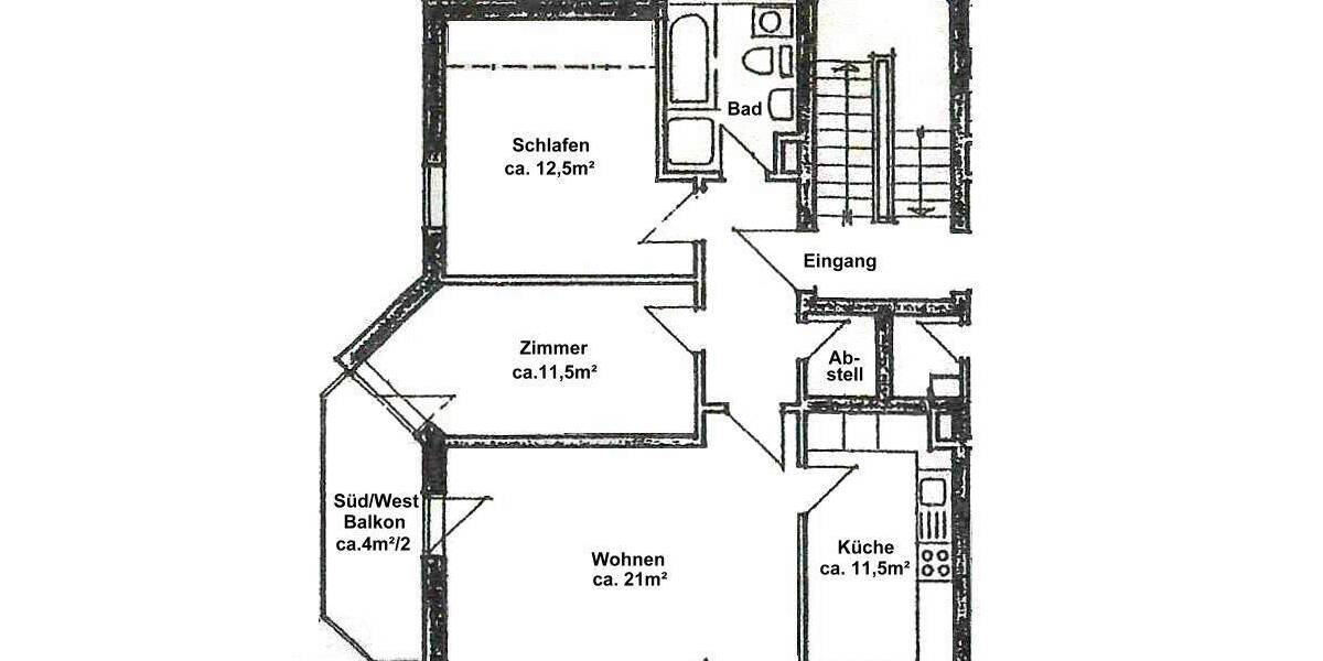 Etagenwohnung Radebeul Niederlößnitz - 3 Zimmer, 69 m&sup2;, 810&euro; | Angebot:26713093