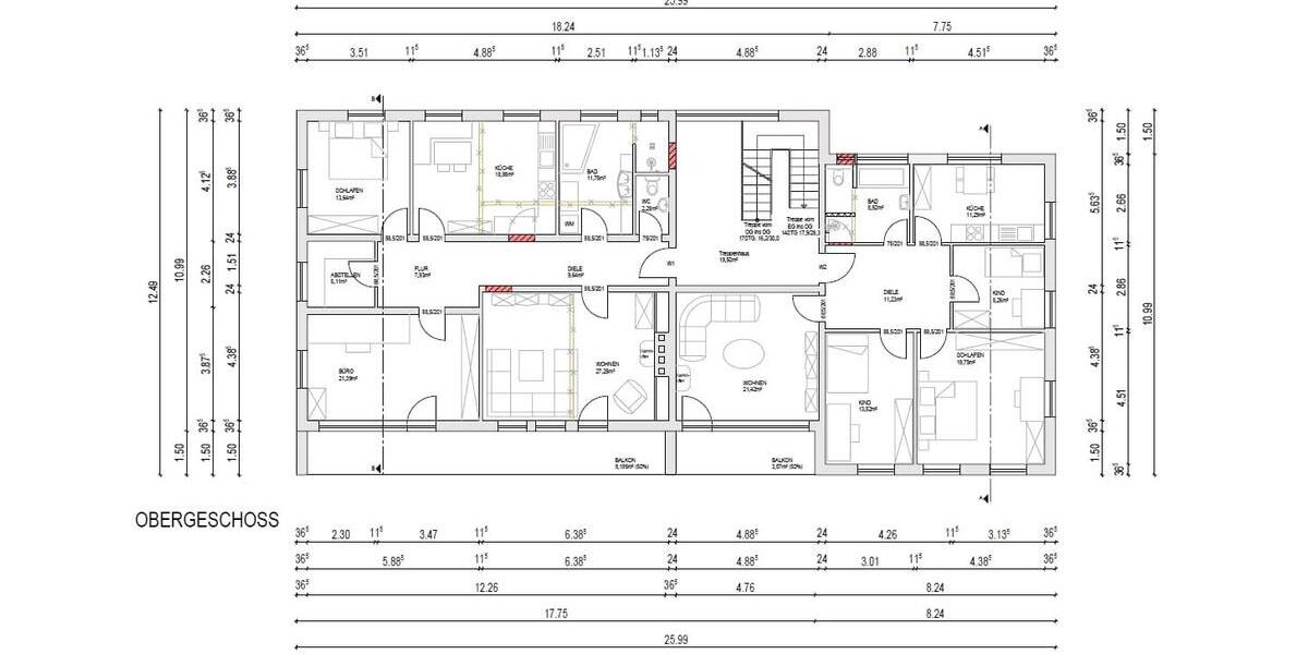 Etagenwohnung Spiegelau - 3 Zimmer, 127 m&sup2;, 750&euro; | Angebot:23703565