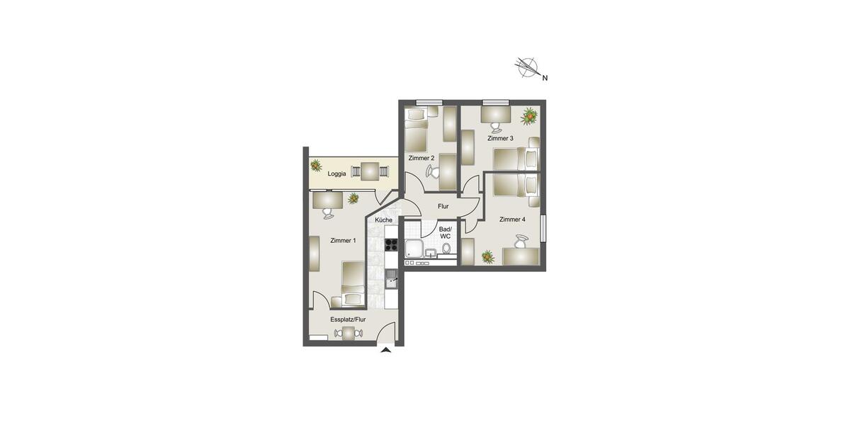 Wohnen auf Zeit München Feldmoching-Hasenbergl - 4 Zimmer, 12 m&sup2;, 850&euro; | Angebot:25882923