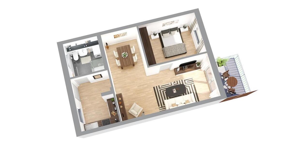 Etagenwohnung Koblenz Bubenheim - 2 Zimmer, 57 m&sup2;, 385&euro; | Angebot:26194466