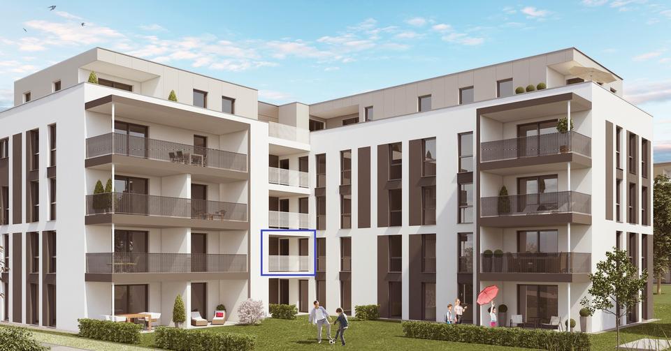 Neuwertige, zentrale 3 Zimmer-Whg mit Balkon, EBK und TG 3 zimmer