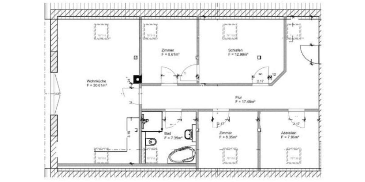 Dachgeschoßwohnung Lalendorf - 5 Zimmer, 93 m&sup2;, 1.325&euro; | Angebot:26545908
