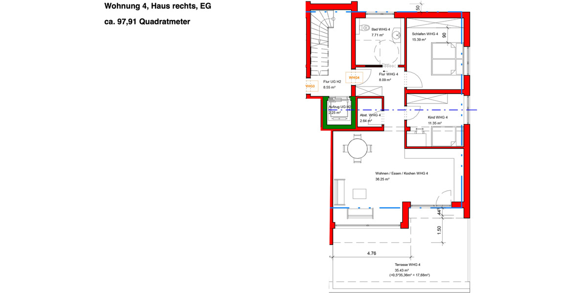 Terrassenwohnung Sulzbach am Main - 3 Zimmer, 98 m&sup2;, 1.285&euro; | Angebot:24751448
