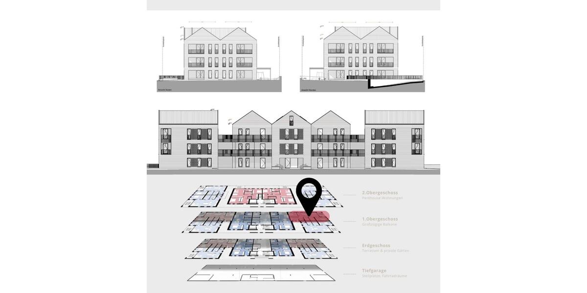 Etagenwohnung Wietmarschen - 3 Zimmer, 107 m&sup2;, 1.149&euro; | Angebot:24480565