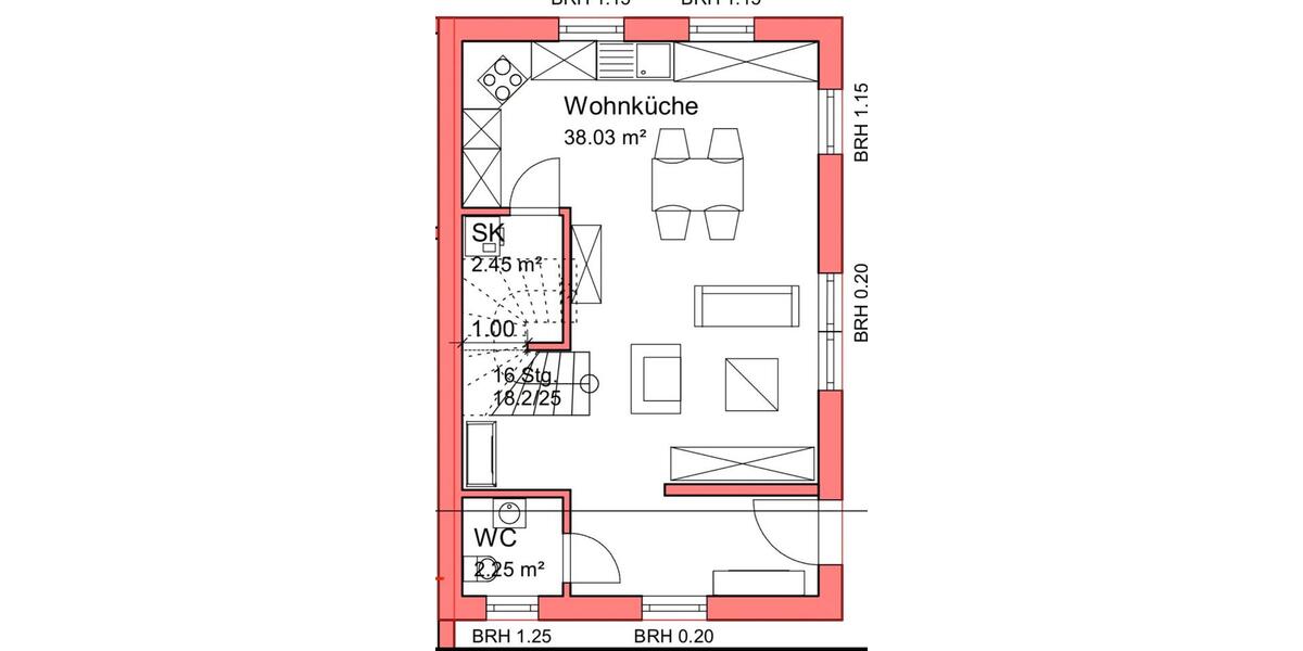 Einfamilienhaus Stadtallendorf - 3 Zimmer, 83 m&sup2;, 1.150&euro; | Angebot:26029940