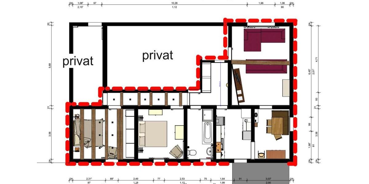 Etagenwohnung Korbach - 3 Zimmer, 90 m&sup2;, 800&euro; | Angebot:26644180