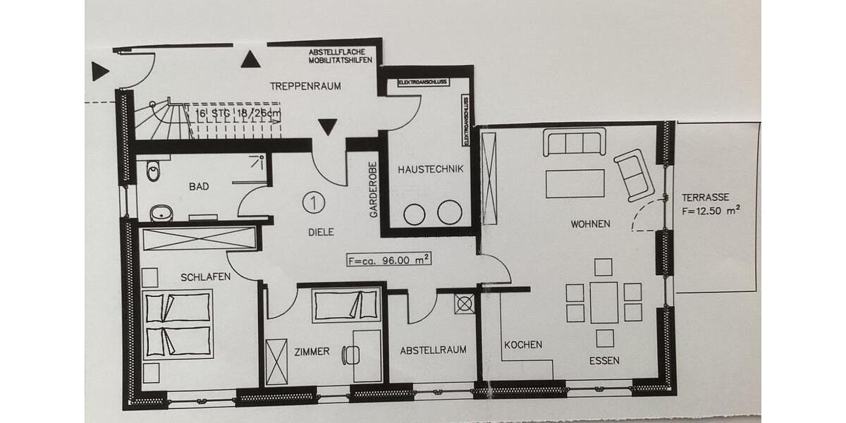 Erdgeschoßwohnung Bad Bramstedt - 3 Zimmer, 99 m&sup2;, 1.386&euro; | Angebot:26477425