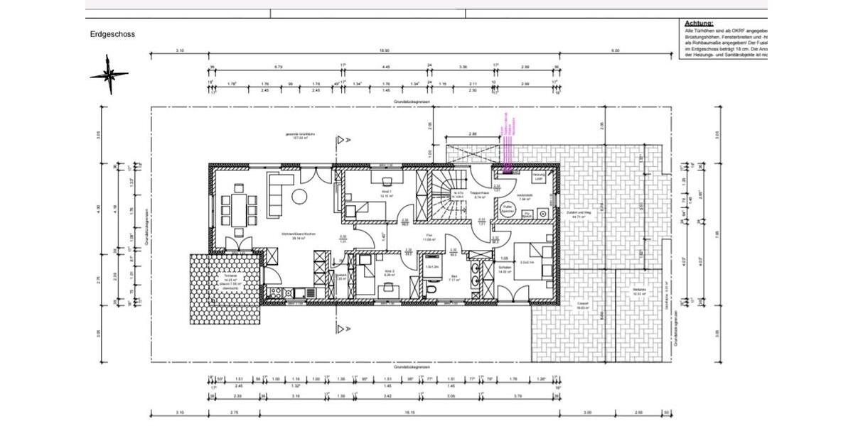 Erdgeschoßwohnung Sarstedt - 4 Zimmer, 107 m&sup2;, 1.570&euro; | Angebot:24730005