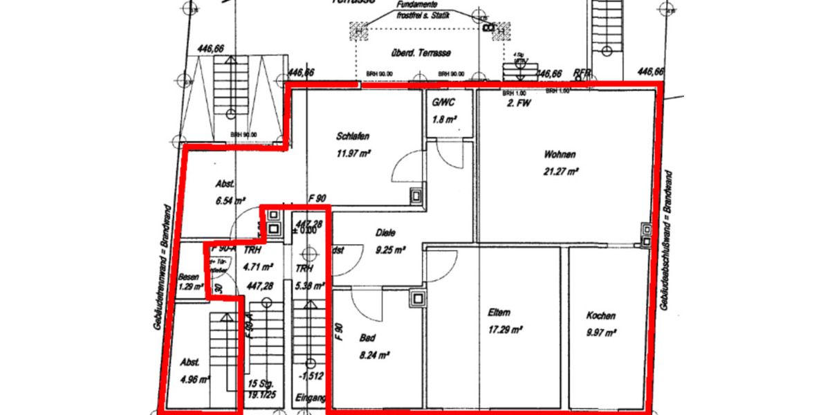 Hochparterre Brilon - 3 Zimmer, 92 m&sup2;, 720&euro; | Angebot:25764215