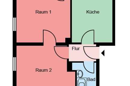 Wohnung Castrop-Rauxel Rauxel - 2 Zimmer, 46 m&sup2;, 409&euro; | Angebot:26890014