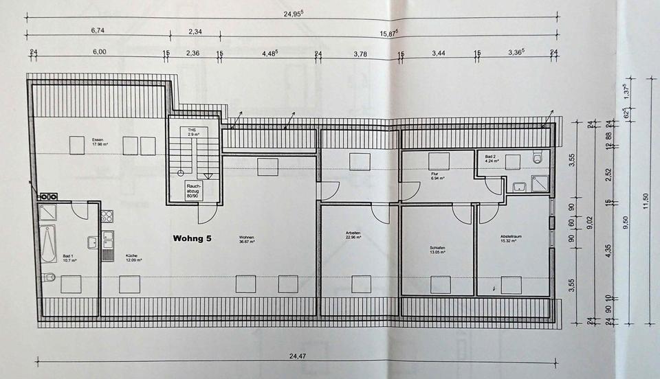 Dachgeschoßwohnung Hargesheim - 4 Zimmer, 132 m&sup2;, 960&euro; | Angebot:26350346