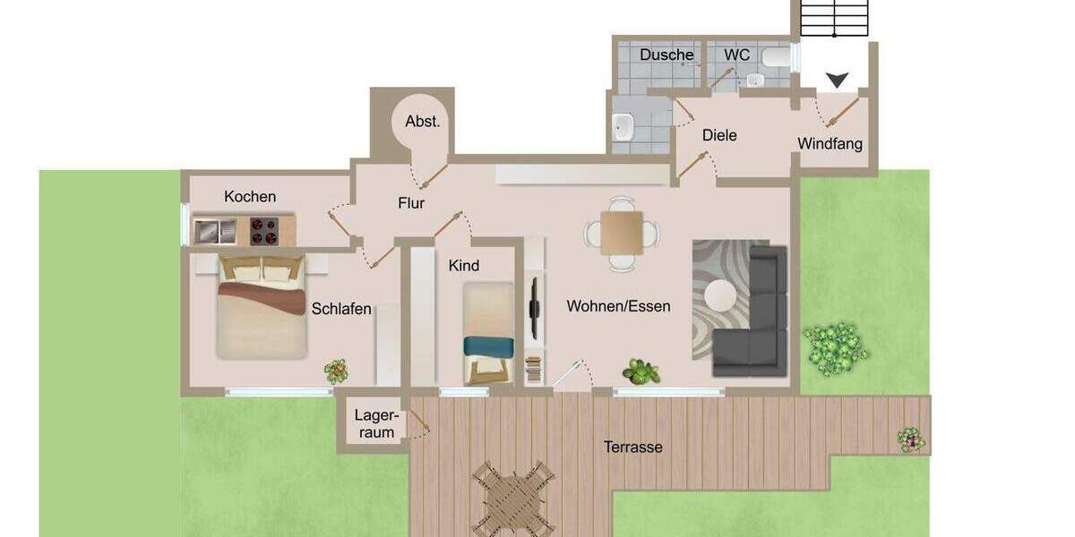 Etagenwohnung Dietfurt an der Altmühl Dietfurt - 3 Zimmer, 114 m&sup2;, 762&euro; | Angebot:25089191