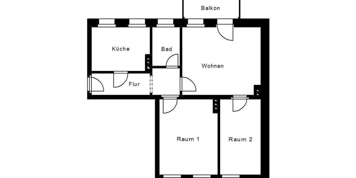 Erdgeschoßwohnung Plauen Altstadt - 3 Zimmer, 70 m&sup2;, 368&euro; | Angebot:26550243