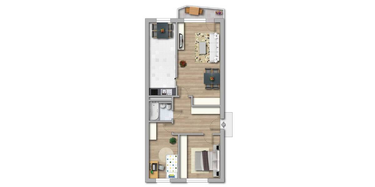 Etagenwohnung Gotha Gotha West - 3 Zimmer, 71 m&sup2;, 430&euro; | Angebot:26307140