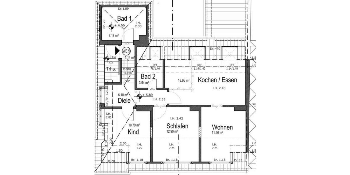 Etagenwohnung Jüchen - 3 Zimmer, 79 m&sup2;, 1.035&euro; | Angebot:25047284
