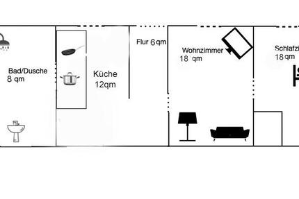 2-Raum Wohnung in Zirchow 2 zimmer