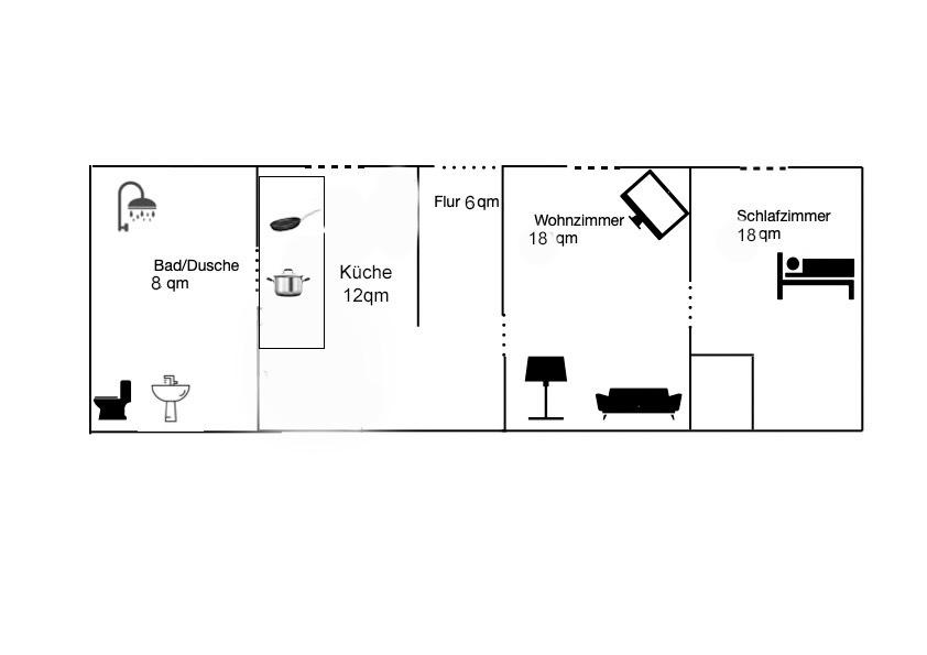 2-Raum Wohnung in Zirchow 2 zimmer