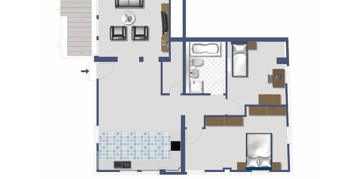 Helle 3-Zimmer-Erdgeschosswohnung in der Innenstadt! zimmer