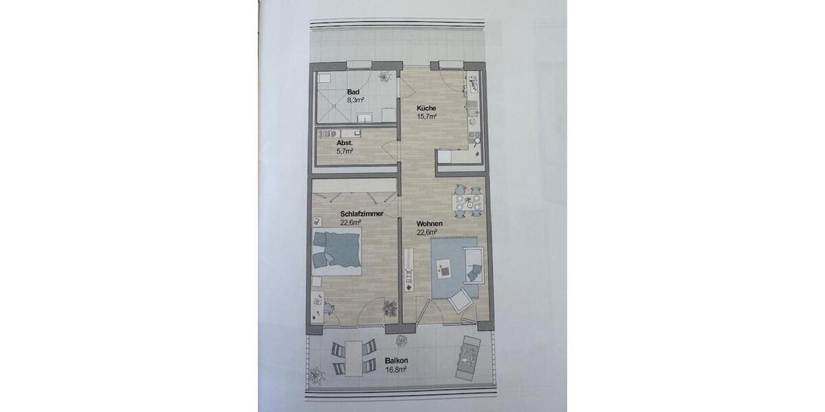 Etagenwohnung Ochsenhausen - 2 Zimmer, 83 m&sup2;, 1.050&euro; | Angebot:26085514