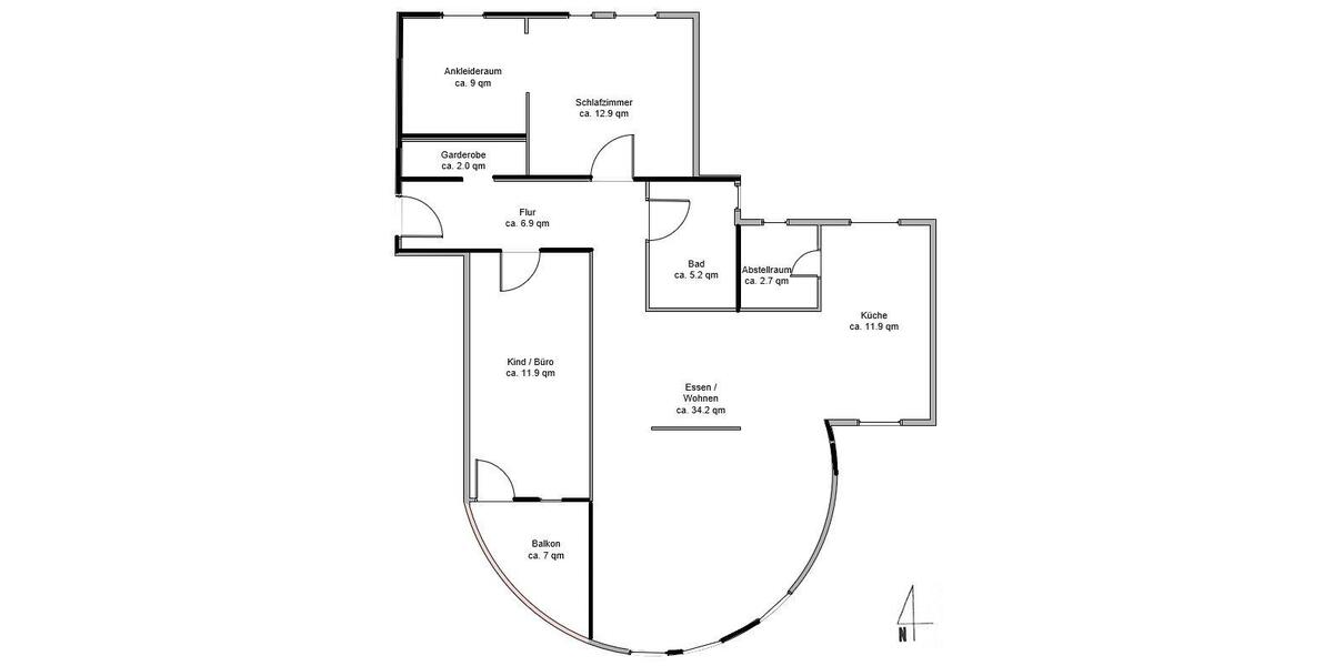 Etagenwohnung Ettenheim - 3.5 Zimmer, 98 m&sup2;, 1.290&euro; | Angebot:26604041