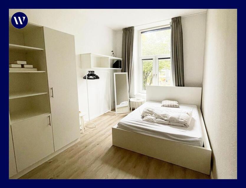 Möbliertes WG-Zimmer in 2erWG: moderne, helle Ausstattung, guter Schnitt, WohnkücheEinbauküche zimmer
