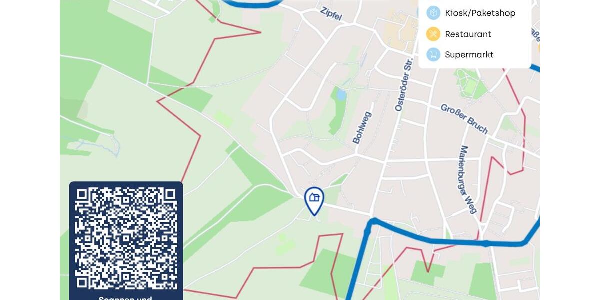 Dachgeschoßwohnung Clausthal-Zellerfeld Zellerfeld - 2 Zimmer, 56 m&sup2;, 360&euro; | Angebot:25229582