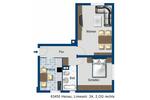Etagenwohnung Hanau - 3 Zimmer, 63 m&sup2;, 664&euro; | Angebot:26627834