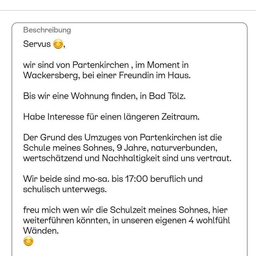 wir finden eine Wohnung
