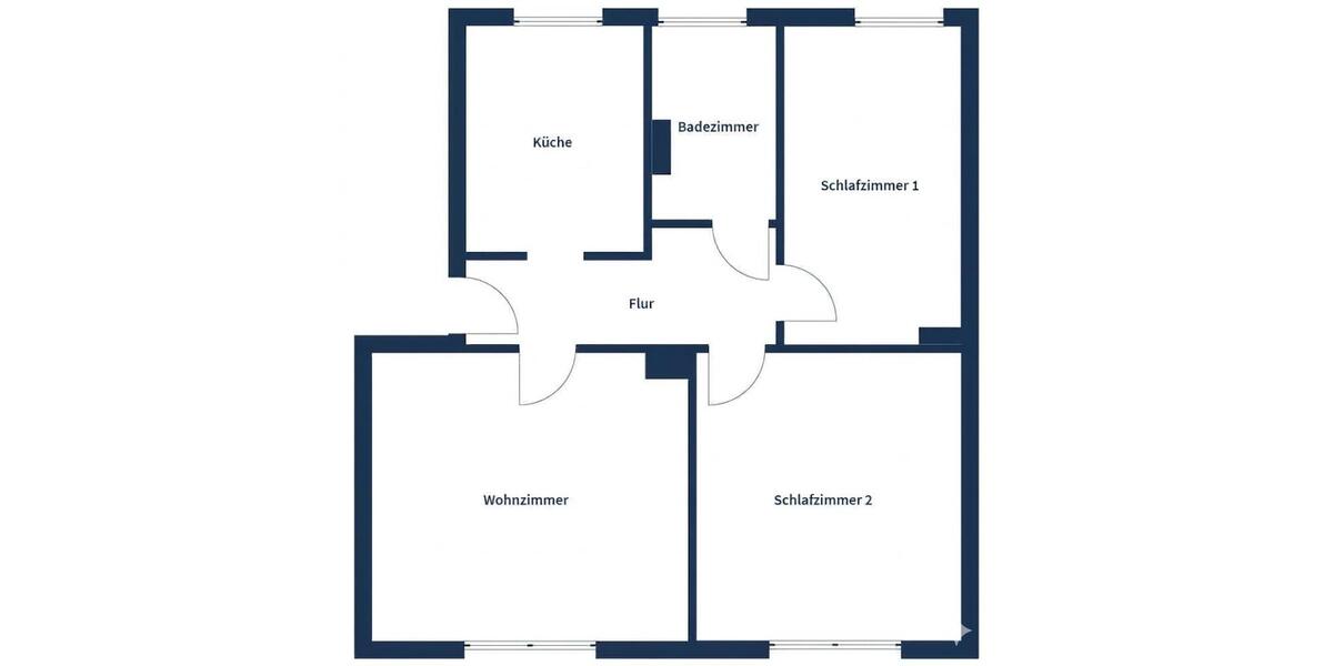 Etagenwohnung Genthin - 3 Zimmer, 65 m&sup2;, 470&euro; | Angebot:26699404