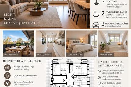 Wohnung München Trudering-Riem - 3 Zimmer, 126 m&sup2;, 3.390&euro; | Angebot:27542092