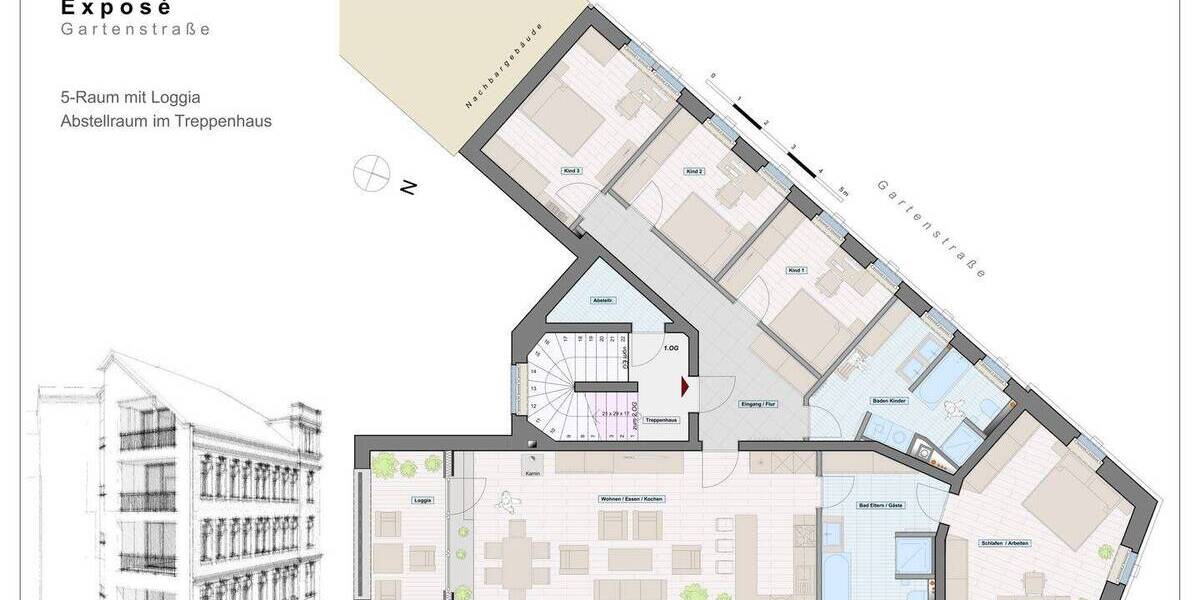 Etagenwohnung Stollberg/Erzgebirge Stollberg - 5 Zimmer, 160 m&sup2;, 999&euro; | Angebot:26787940