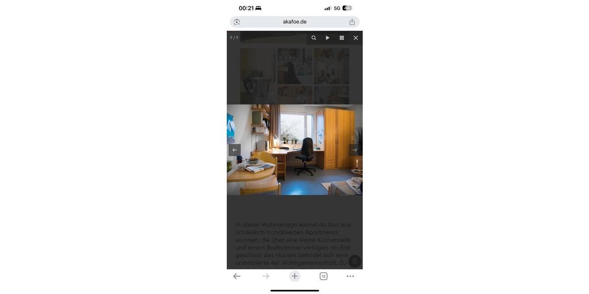 Wohnen auf Zeit Bochum Querenburg - 1 Zimmer, 20 m&sup2;, 420&euro; | Angebot:26595968