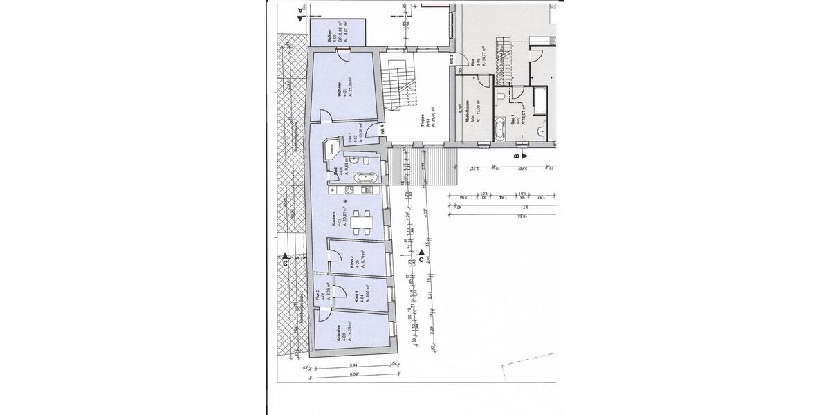 Etagenwohnung Grimma - 4 Zimmer, 106 m&sup2;, 1.170&euro; | Angebot:26066987
