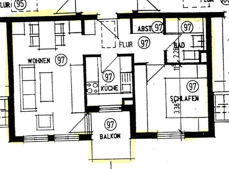 Etagenwohnung Wilkau-Haßlau Haßlau - 2 Zimmer, 51 m&sup2;, 357&euro; | Angebot:26050446