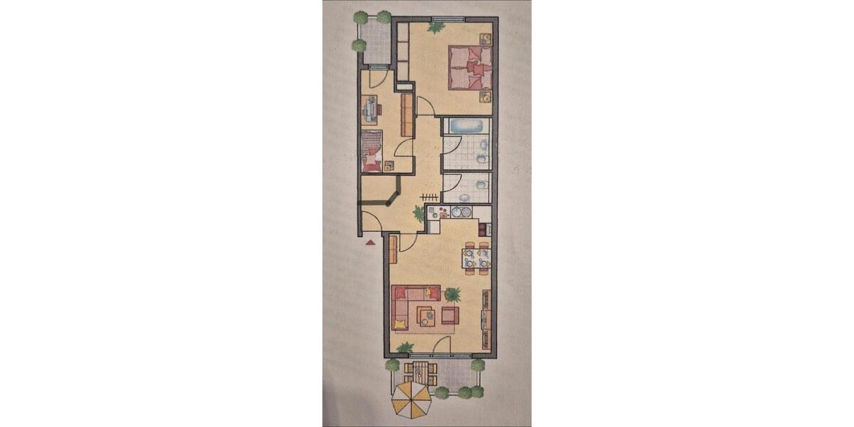 Etagenwohnung Eggenstein-Leopoldshafen Leopoldshafen - 3 Zimmer, 75 m&sup2;, 850&euro; | Angebot:26020898