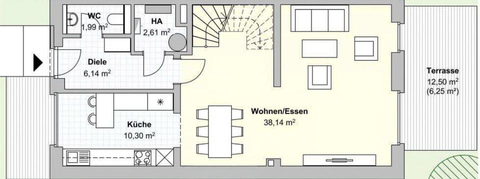 Reihenhaus Wolfsburg Almke - 5 Zimmer, 160 m&sup2;, 1.975&euro; | Angebot:22524853