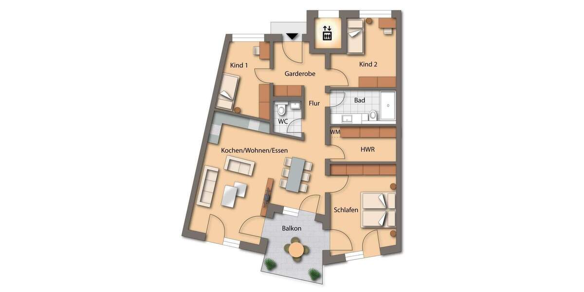 Etagenwohnung Seubersdorf - 4 Zimmer, 123 m&sup2;, 1.190&euro; | Angebot:25775392