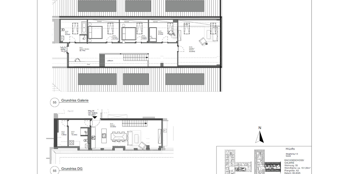 Dachgeschoßwohnung Goslar Jürgenohl - 5 Zimmer, 151 m&sup2;, 1.496&euro; | Angebot:24455960