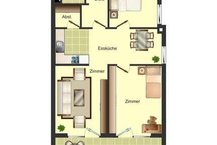 Wohnung Bergkamen Weddinghofen - 3 Zimmer, 71 m&sup2;, 559&euro; | Angebot:27271268