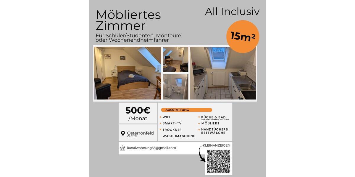 WG-ZimmerWohnung für Studierende MonteurzimmerZimmer 3 zimmer