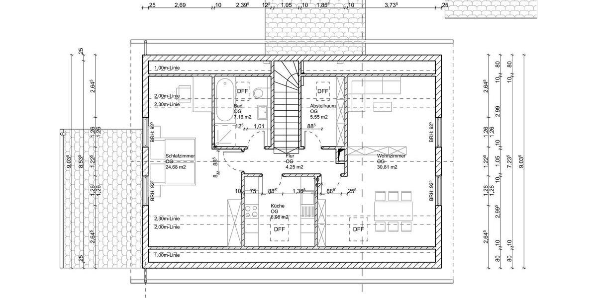 Dachgeschoßwohnung Riedstadt - 2 Zimmer, 77 m&sup2;, 830&euro; | Angebot:24893209