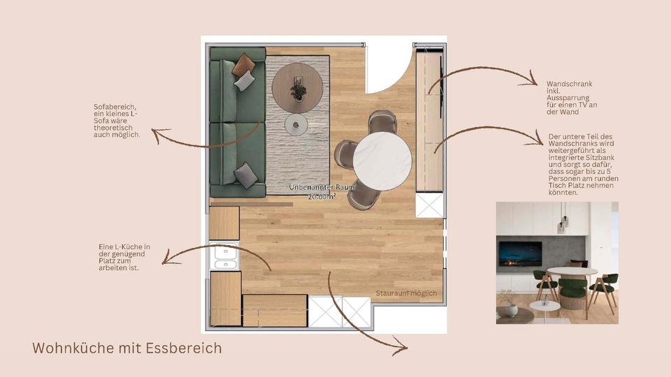 Erdgeschoßwohnung Oberndorf - 3 Zimmer, 75 m&sup2;, 865&euro; | Angebot:25611752