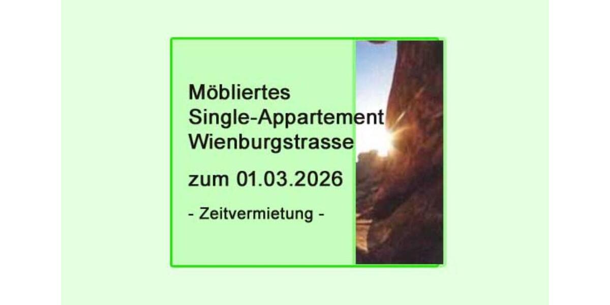 Möbliertes Appartement ideal für Studenten oder Wochenendfahrer 1 zimmer