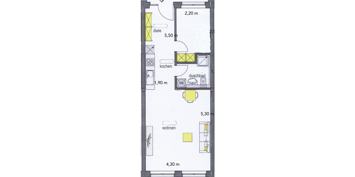 Gemütlich: Helles Appartement mit Stellplatz und Küche - Erdgeschoßwohnung Muggensturm | Angebot:26072216