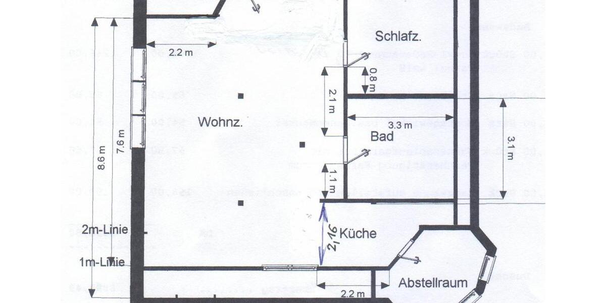 Dachgeschoßwohnung Ruhland - 2 Zimmer, 60 m&sup2;, 375&euro; | Angebot:26538462