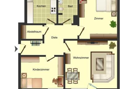 Wohnung Unna Alte Heide - 3.5 Zimmer, 62 m&sup2;, 479&euro; | Angebot:25125187
