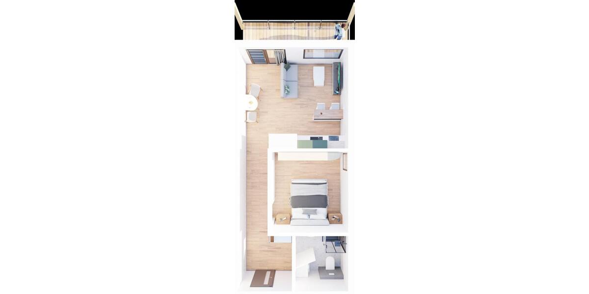 Terrassenwohnung Schwabach - 2 Zimmer, 45 m&sup2;, 915&euro; | Angebot:26269124